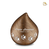 LoveDrop Perlmuttbronze und gebürstetes Zinn P634L