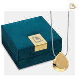 PD1025 Drop Ashes Anhänger Pol & Bru Gold Vermeil