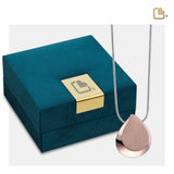 PD1026 Drop Ashes Anhänger Pol & Bru Roségold Vermeil