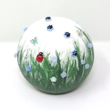 Dieren Urn | Keramische bal Blauw |