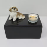 Shih Tzu urn met theelichtje | UNIKAT