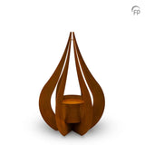 Cortenstaal urn tuin ornament Teardrop medium | CST001M