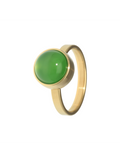 Goldring – Grüner Achat