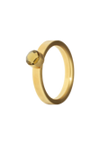 Birthstone ring November citrine gold