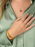 Birthstone ring November citrine gold