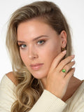 Goldring – Grüner Achat