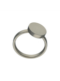 Personalisierter Ring aus Stahl mit Fingerabdruck