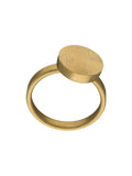 Personalized ring gold with fingerprint