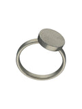 Personalisierter Ring aus Stahl mit Fingerabdruck
