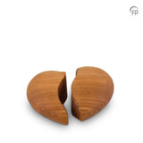 WU024K Duo-Andenkenherz aus Holz