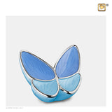 Wings of Hope Perlblau und poliertes Silber K1041