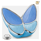Wings of Hope - Vlinder Peal Blue & Gepolijst Zilver | A1041