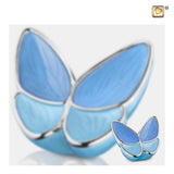 Wings of Hope Perlblau und poliertes Silber K1041