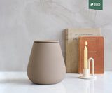 ATHOS – handmade eco urn in sand-colored engobe