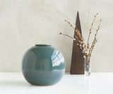 DIONA – handmade urn in green & blue ceramic