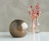 DIONA – handmade urn in copper-colored metallic ceramic
