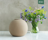 DIONA – handmade eco urn in sand-colored engobe