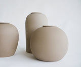 DIONA – handmade eco urn in sand-colored engobe