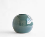 DIONA – handmade urn in green & blue ceramic