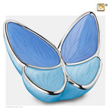 Wings of Hope Peal Blue & Polished Silver A1041
