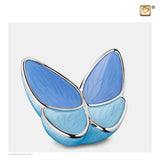 Wings of Hope Mittelblau und poliertes Silber M1041