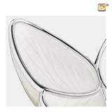 Wings of Hope Medium Parel Wit & Gepolijst Zilver M1042