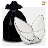 Wings of Hope Medium Parel Wit & Gepolijst Zilver M1042