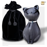 PrincessCat Pearl Midnight & Bru Pewter Swarovski P264