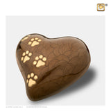 Medium Hart Parelmoer Brons & Geborsteld Goud | P639M