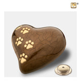 Medium Hart Parelmoer Brons & Geborsteld Goud | P639M