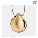 TearDrop Gepolijst & Geborsteld Goud Verguld | PD1021