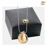 TearDrop Gepolijst & Geborsteld Goud Verguld | PD1021