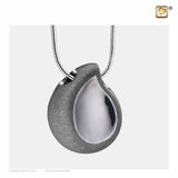 TearDrop - Druppel - Traan Gepolijst & Geborsteld Ruthenium | PD1023