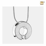 Omega Gepolijst & Geborsteld Zilver Zirconia | PD1040