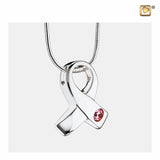 Awareness Pink & Gepolijst Zilver Zirconia | PD1100