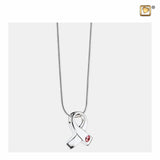 Awareness Pink & Gepolijst Zilver Zirconia | PD1100