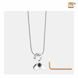 Awareness Pink & Gepolijst Zilver Zirconia | PD1100