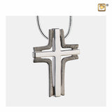 Kreuz elegantes gebürstetes Ruthenium PD1131
