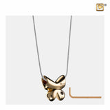 Butterfly Geborsteld Zilver & Goud Verguld | PD1160