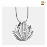 Lotus Brushed Silver Zirconia PD1300