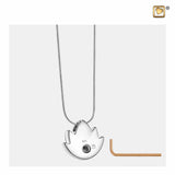 Lotus Brushed Silver Zirconia PD1300