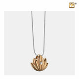 Lotus Brushed Gold Vermeil Zirconia PD1301