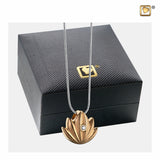 Lotus Brushed Gold Vermeil Zirconia PD1301