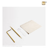 Lotus Brushed Gold Vermeil Zirconia PD1301