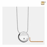 YingYang Mother of Pearl White & Midnight & Polished Silver PD1310