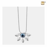 Nirvana Azure Polished & Brushed Silver Swarovski PD1450