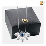 Nirvana Azure Polished & Brushed Silver Swarovski PD1450