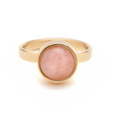 Goldring – Rosenquarz