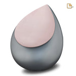 A584 Drop Standard Adult Urn French Gray &amp; Bru RoseGold 