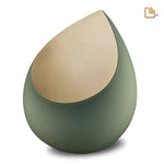 A585 Licorice Standard Adult Urn Sage Green &amp; Bru Gold 